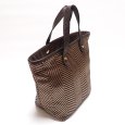 画像2: 【HERMES】 エルメス カバ チェンナイPM トートバッグ ハンドバッグ バッグ レザー ポリエステル 編み込み ダークブラウン ゴールド金具 □M刻印 中古 レディース 2009年 美品 質屋 (2)