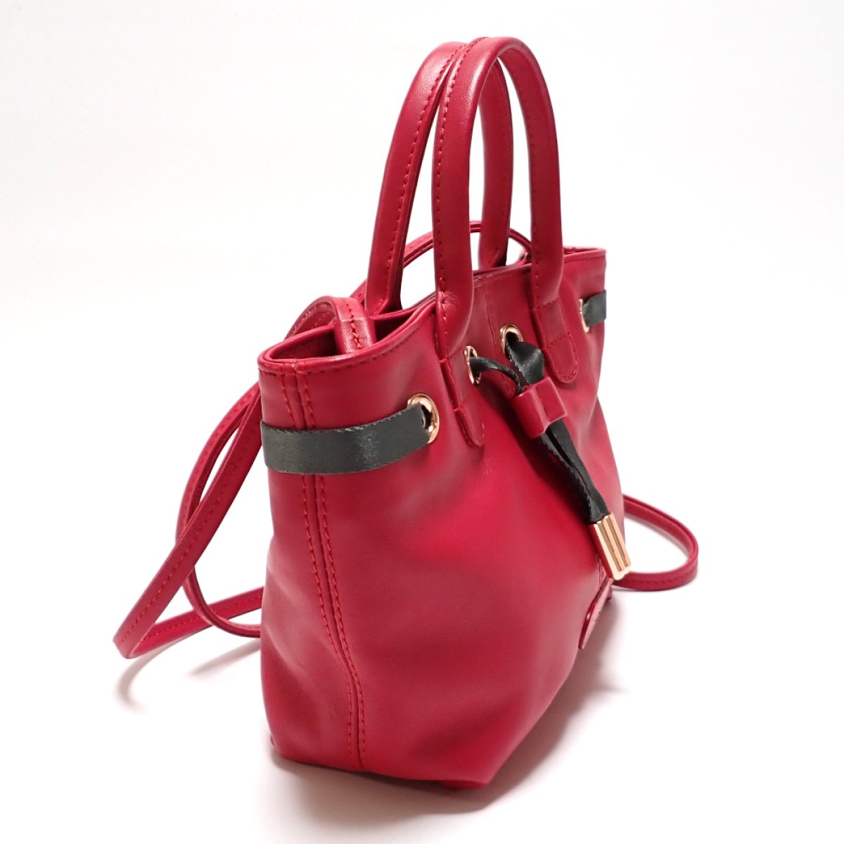 画像2: 【repetto】レペット　MINI Arabesque　ミニアラベスク　ソフトレザー　2wayトートバッグ　M0 288VS 664　レッド　中古　バッグ　レディース　レザー　カジュアル　ショルダー　斜め掛け　バレエ　パリ　可愛い　美品　質屋