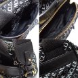 画像4: 【MONCLER】 モンクレール クロスボディバッグ Kilia キリア MCL5L00003M2111 ブラック 中古 総ロゴ バッグ メンズ レディース 黒 ナイロン レザー カジュアル ショルダー 斜め掛け 美品 質屋 (4)