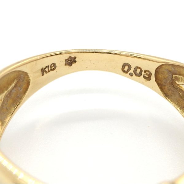 画像5: K18 ゴールド　K18YG イエローゴールド　ブルートパーズ　 ダイヤモンド 0.03ct　 指輪 　中古　新品仕上げ済　レディース　ハート　ジュエリー　ダイヤ　リング　11月誕生石　質屋