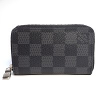 【LOUIS VUITTON】ルイ・ヴィトン　ジッピー・コインパース　ダミエグラフィット　N63076　財布　コインケース　中古　メンズ　コンパクト　ウォレット　質屋