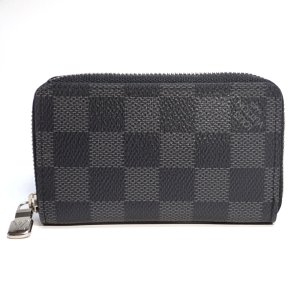 【LOUIS VUITTON】ルイ・ヴィトン　ジッピー・コインパース　ダミエグラフィット　N63076　財布　コインケース　中古　メンズ　コンパクト　ウォレット　質屋
