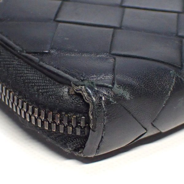 画像4: 【BOTTEGAVENETA】ボッテガヴェネタ　イントレチャート　ラウンドファスナー　ブラック　レザー　長財布　S02048194A　メンズ　中古　黒　イタリー　ウォレット　財布　ITALY　質屋