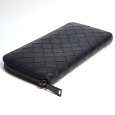 画像2: 【BOTTEGAVENETA】ボッテガヴェネタ　イントレチャート　ラウンドファスナー　ブラック　レザー　長財布　S02048194A　メンズ　中古　黒　イタリー　ウォレット　財布　ITALY　質屋 (2)