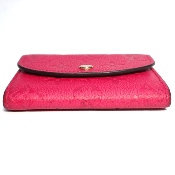 画像2: 【LOUIS VUITTON】ルイ・ヴィトン　ポルトモネ・ロザリ　コンパクトウォレット　2つ折り財布　M81521　財布　モノグラムアンプラント　中古　レディース　ローズポンディシェリ ピンク　質屋