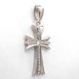 画像2: Pt900 プラチナ　ダイヤモンド　クロス　ペンダント　0.219ct 0.415ct　中古　美品　メンズ　レディース　ジュエリー　ダイヤ　ペンダントのみ　クロス型　質屋 (2)