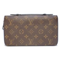 【LOUIS VUITTON】ルイ・ヴィトン　モノグラム・マカサー　ジッピーXL　M61506　長財布　中古　セカンドバッグ　トラベル　ウォレット　メンズ　質屋