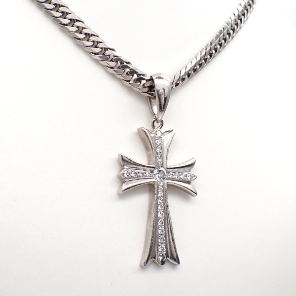 画像5: Pt900 プラチナ　ダイヤモンド　クロス　ペンダント　0.219ct 0.415ct　中古　美品　メンズ　レディース　ジュエリー　ダイヤ　ペンダントのみ　クロス型　質屋