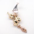 画像1: K18 Pt900　ゴールド　プラチナ　パール　ペンダント　魔女　ほうき　中古　レディース　ジュエリー　イエローゴールド　ペンダントトップ　トップ　可愛い　質屋 (1)