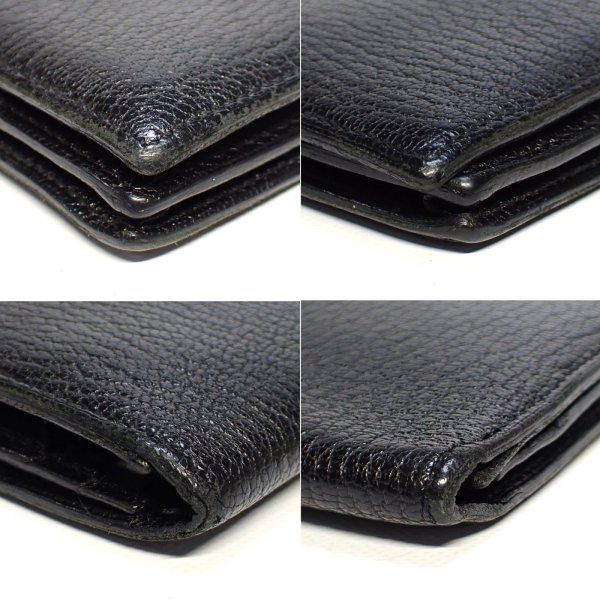 画像3: 【HERMES】エルメス　ベアン　長財布　二つ折　□B刻印　2011年製造　ブラック　レザー　ウォレット　黒　シルバーカラー金具　中古　財布　小瀬入れ付　メンズ　質屋
