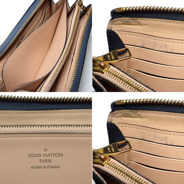 画像5: 【LOUIS VUITTON】ルイ・ヴィトン　ポルトフォイユ・コメット　ウォレット　長財布　L字ファスナー　N68582　中古　ブルーマリーヌ　レディース　メンズ　ウォレット　財布　質屋