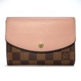 画像1: 【LOUIS VUITTON】ルイ・ヴィトン　ポルトフォイユ・ノルマンディ　ローズバレリーヌ　コンパクトウォレット 　2つ折り財布　N60043　中古　レディース　ウォレット　財布　質屋　 (1)
