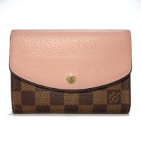 【LOUIS VUITTON】ルイ・ヴィトン　ポルトフォイユ・ノルマンディ　ローズバレリーヌ　コンパクトウォレット 　2つ折り財布　N60043　中古　レディース　ウォレット　財布　質屋　