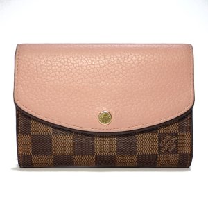 【LOUIS VUITTON】ルイ・ヴィトン　ポルトフォイユ・ノルマンディ　ローズバレリーヌ　コンパクトウォレット 　2つ折り財布　N60043　中古　レディース　ウォレット　財布　質屋　