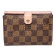画像2: 【LOUIS VUITTON】ルイ・ヴィトン　ポルトフォイユ・ノルマンディ　ローズバレリーヌ　コンパクトウォレット 　2つ折り財布　N60043　中古　レディース　ウォレット　財布　質屋　 (2)