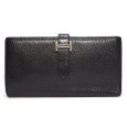 画像1: 【HERMES】エルメス　ベアン　長財布　二つ折　□B刻印　2011年製造　ブラック　レザー　ウォレット　黒　シルバーカラー金具　中古　財布　小瀬入れ付　メンズ　質屋 (1)