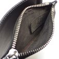 画像4: 【Maison Margiela】メゾンマルジェラ　マネークリップ　メンズ　ブラック　レザー　二つ折財布　ウォレット　コインケース　黒　中古　メンズ　財布　小銭入れ　シルバー金具　質屋 (4)