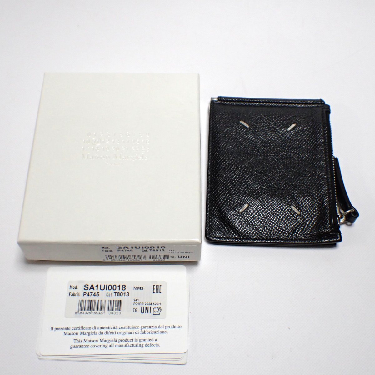 画像5: 【Maison Margiela】メゾンマルジェラ　マネークリップ　メンズ　ブラック　レザー　二つ折財布　ウォレット　コインケース　黒　中古　メンズ　財布　小銭入れ　シルバー金具　質屋