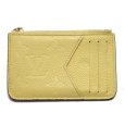 画像1: 【LOUIS VUITTON】ルイ・ヴィトン　ポルトカルト ロミー　コインケース　モノグラムアンプラント　ジョーヌ イエロー　M82044　財布　カードケース　中古　コンパクト　ウォレット　カードポケット　小銭入れポケット　質屋 (1)