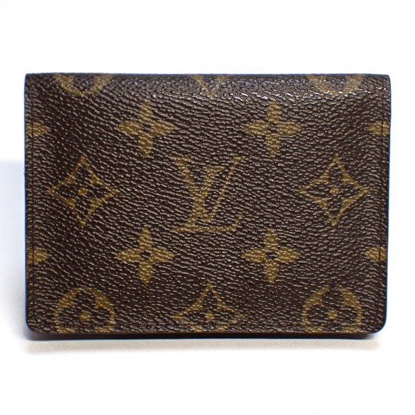 画像1: 【LOUIS VUITTON】ルイ・ヴィトン　モノグラム　ポルト2カルト・ヴェルティカル　パス・ケース　M60533　中古　コンパクト　スマート　定期入れ　質屋