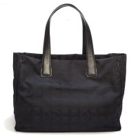 【CHANEL】 シャネル　ニュートラベルライン トートMM　トートバッグ 　A15991　ナイロン×レザー　10番台　ブラック　バッグ　中古　黒　レディース　軽量　肩掛け　バッグ　質屋