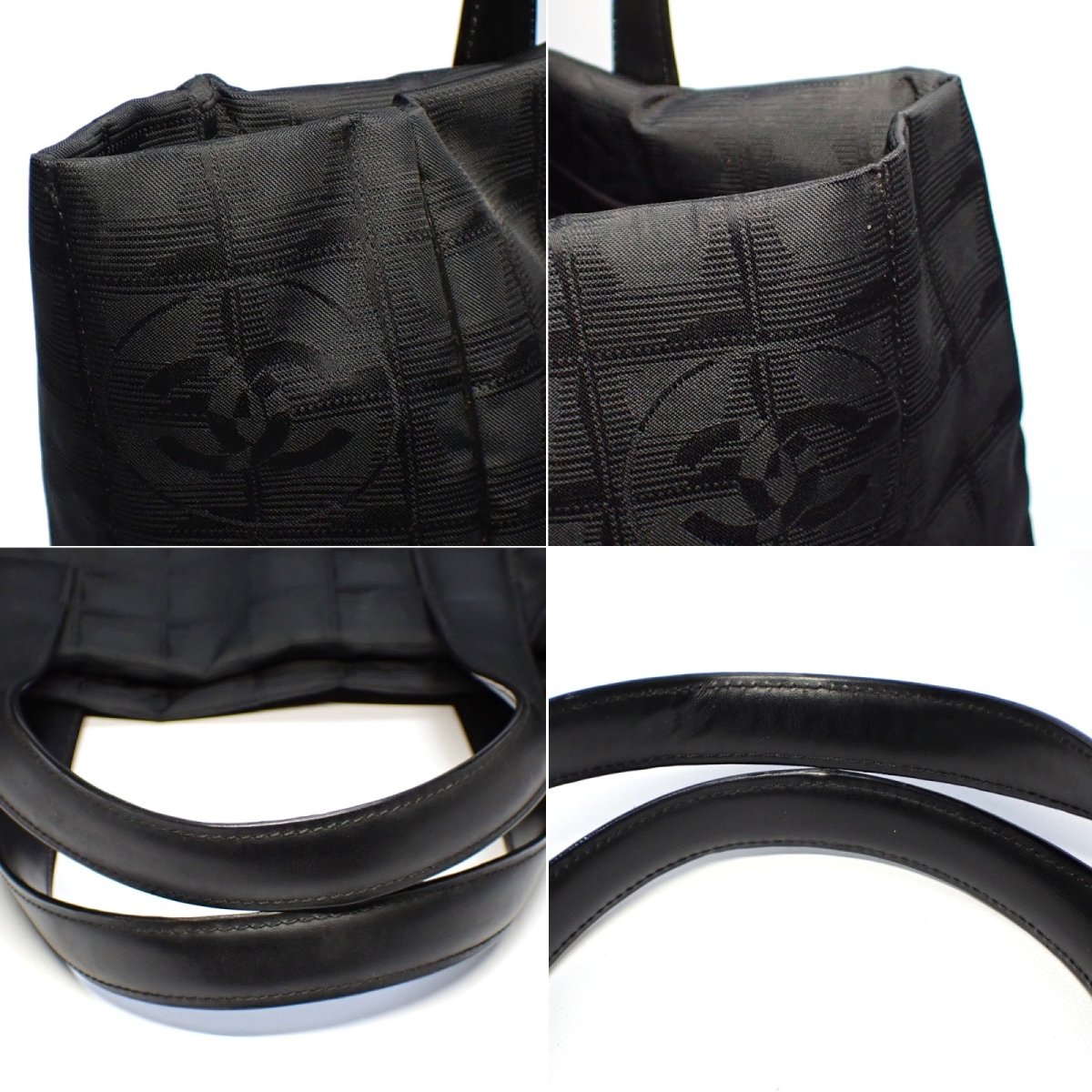 画像5: 【CHANEL】 シャネル　ニュートラベルライン トートMM　トートバッグ 　A15991　ナイロン×レザー　10番台　ブラック　バッグ　中古　黒　レディース　軽量　肩掛け　バッグ　質屋