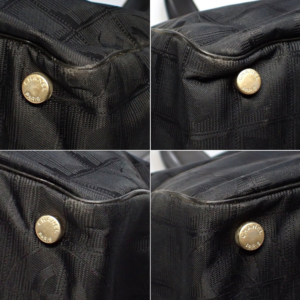 画像4: 【CHANEL】 シャネル　ニュートラベルライン トートMM　トートバッグ 　A15991　ナイロン×レザー　10番台　ブラック　バッグ　中古　黒　レディース　軽量　肩掛け　バッグ　質屋