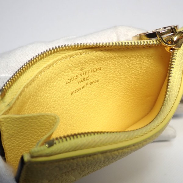 画像3: 【LOUIS VUITTON】ルイ・ヴィトン　ポルトカルト ロミー　コインケース　モノグラムアンプラント　ジョーヌ イエロー　M82044　財布　カードケース　中古　コンパクト　ウォレット　カードポケット　小銭入れポケット　質屋