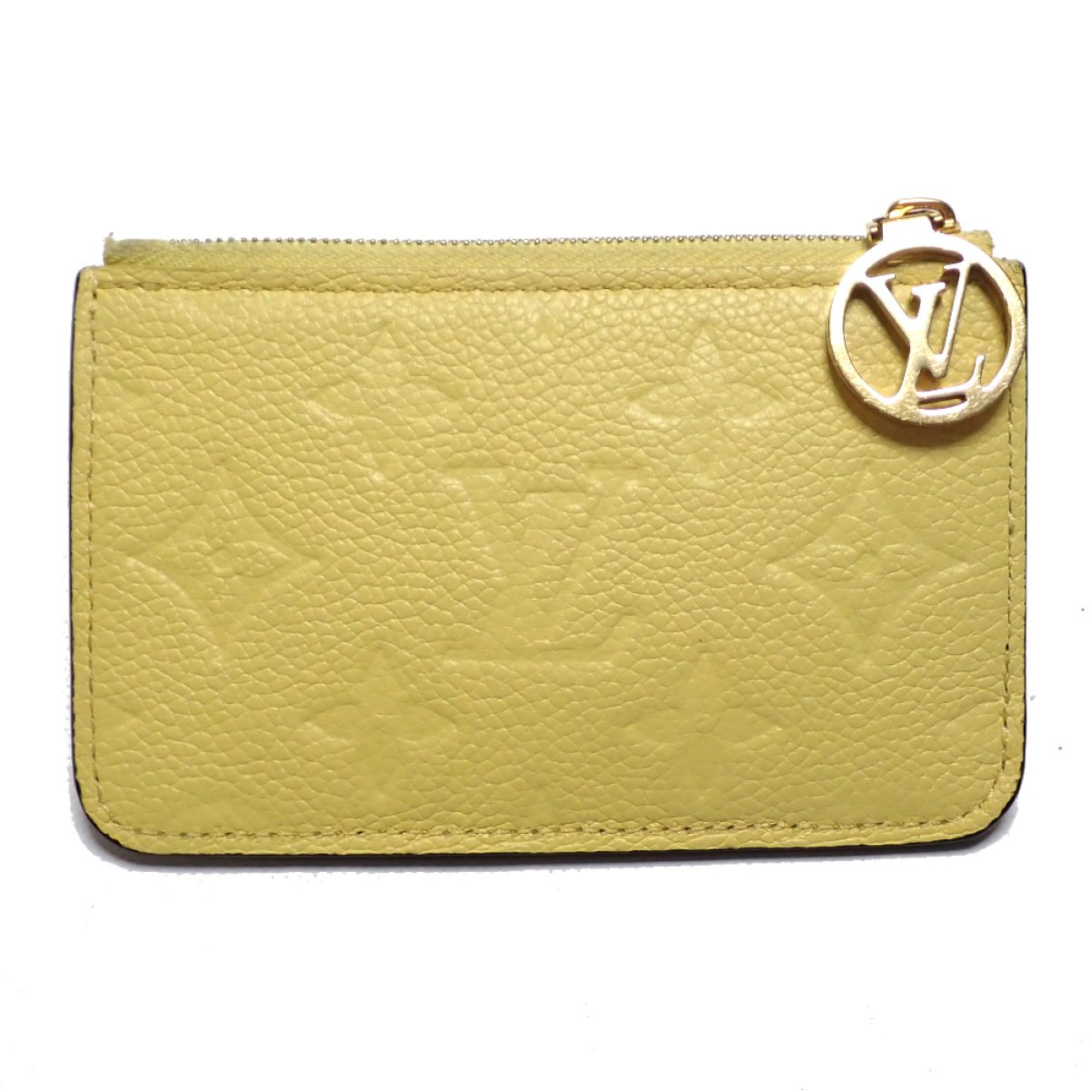 画像2: 【LOUIS VUITTON】ルイ・ヴィトン　ポルトカルト ロミー　コインケース　モノグラムアンプラント　ジョーヌ イエロー　M82044　財布　カードケース　中古　コンパクト　ウォレット　カードポケット　小銭入れポケット　質屋