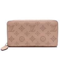 【LOUIS VUITTON】ルイ・ヴィトン　ジッピーウォレット　マヒナ　ピンク　M61868　マグノリア　ラウンドファスナー　長財布　中古　レザー　レディース　ウォレット 　財布　質屋