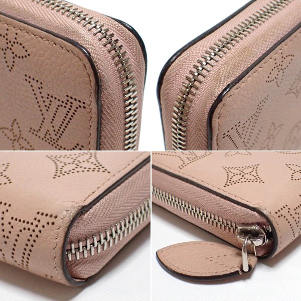 画像5: 【LOUIS VUITTON】ルイ・ヴィトン　ジッピーウォレット　マヒナ　ピンク　M61868　マグノリア　ラウンドファスナー　長財布　中古　レザー　レディース　ウォレット 　財布　質屋