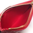 画像3: 【LOUIS VUITTON】ルイ・ヴィトン ポルトフォイユ・ヴィクトリーヌ モノグラム・アンプラント M63701 三つ折り レッド 財布 中古 レザー コンパクト レディース ウォレット 赤 質屋 (3)