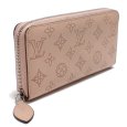 画像2: 【LOUIS VUITTON】ルイ・ヴィトン ジッピーウォレット マヒナ ピンク M61868 マグノリア ラウンドファスナー 長財布 中古 レザー レディース ウォレット 財布 質屋 (2)