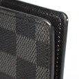 画像5: 【LOUIS VUITTON】ルイ・ヴィトン ポルトフォイユ・ブラザ ダミエ・グラフィット 二つ折り 長財布 N62665 中古 ブラック 美品 イニシャル メンズ ウォレット 黒 グレー 財布 質屋 (5)