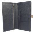 画像2: 【HERMES】エルメス ベアンスフレ ヴェルソ A刻印 2017年製造 ヴォーエプソン 二つ折り長財布 グリアスファルト×ブルーインディゴ シルバー金具 中古 レザー グレー ネイビー ウォレット 美品 レディース 質屋 (2)