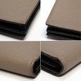 画像4: 【HERMES】エルメス ベアンスフレ ヴェルソ A刻印 2017年製造 ヴォーエプソン 二つ折り長財布 グリアスファルト×ブルーインディゴ シルバー金具 中古 レザー グレー ネイビー ウォレット 美品 レディース 質屋 (4)
